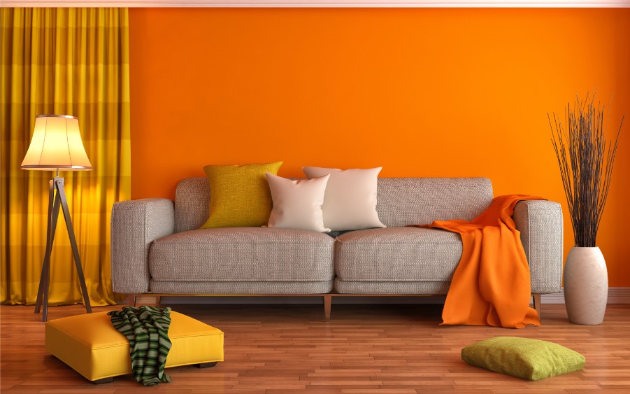 πορτοκαλι τοιχος-παλετα χρωματων για τοιχουσ